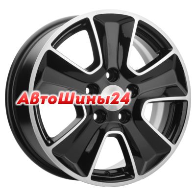 6,5x16/5x114,3 ET46 D67,1 KHW1601 (Mitsubishi) Black-FP