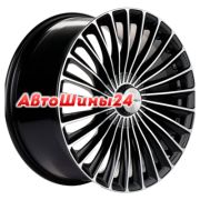 8,5x20/5x112 ET43 D66,6 KHW2008 (Mercedes Front) Black-FP