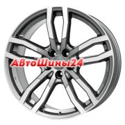9,5x21/5x112 ET53 D66,5 DriveX Metal Grey Front Polished