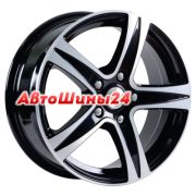 8x18/5x120 ET35 D72,6 Sakura (КЛ146) Black Glossy Polished